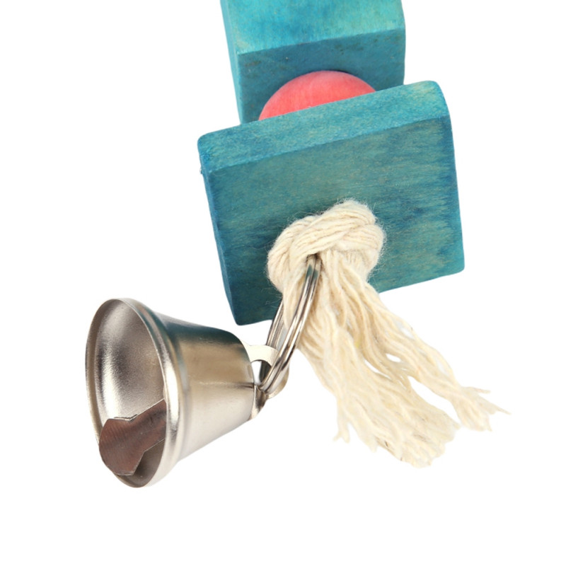 Jucărie de mestecat pentru păsări Jucării pentru papagali Macaw agățat Acrilic cu mușcături de clopote Mesteca în cuști Suport pentru cacatoo Leagăn Accesorii pentru păsări