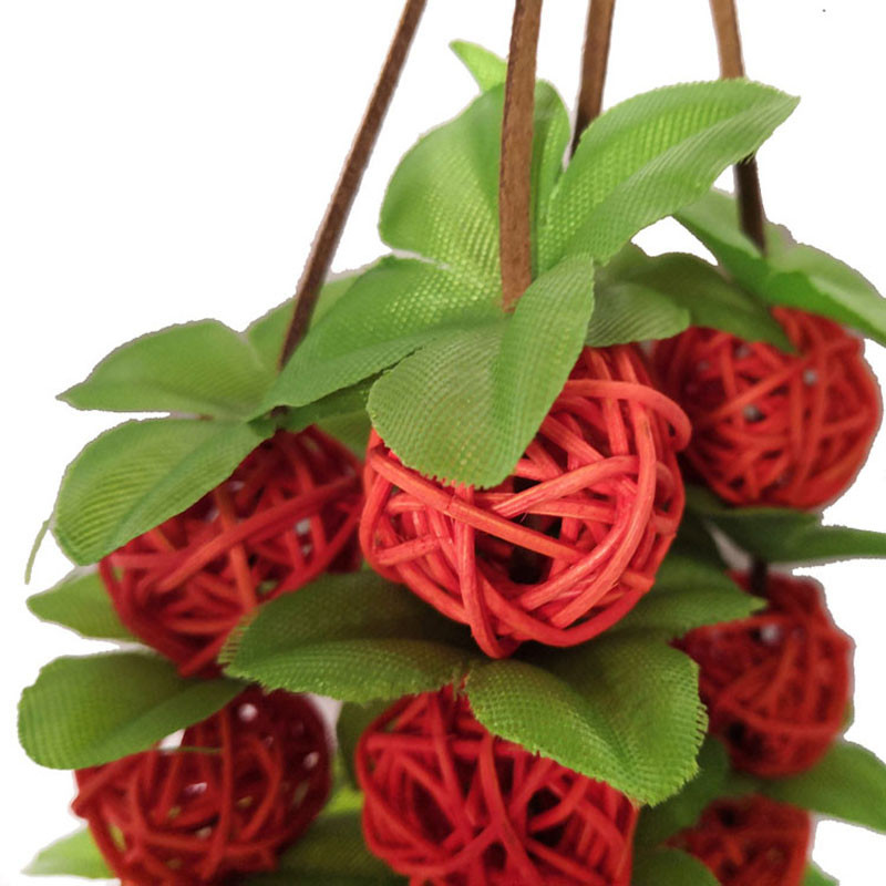 Kućni ljubimac Ptica Papiga Igračke za žvakanje Prirodna trava ispletena sa zvončićima Viseći kavez za ptice Igračka Ljuljačka Penjanje Igranje Privjesak Pribor za ptice