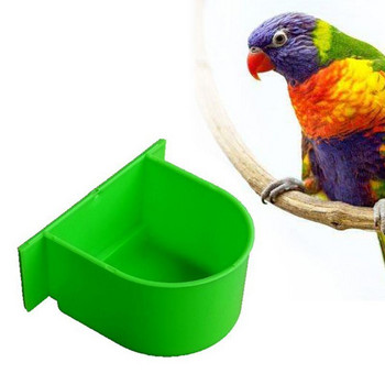 Κουτιά φαγητού Bird Cage Though Parrot Feeder Food Water Bowl Cup Budgerigar Macaws Finches Canary Bird Feeding Birdcage Food Boxes