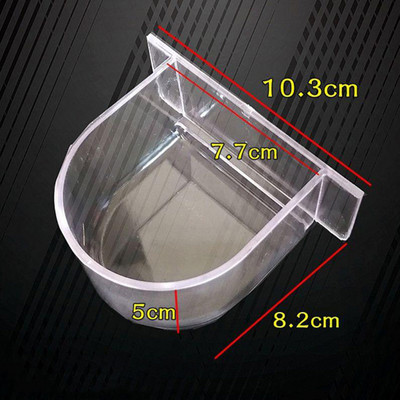 Κουτιά φαγητού Bird Cage Though Parrot Feeder Food Water Bowl Cup Budgerigar Macaws Finches Canary Bird Feeding Birdcage Food Boxes