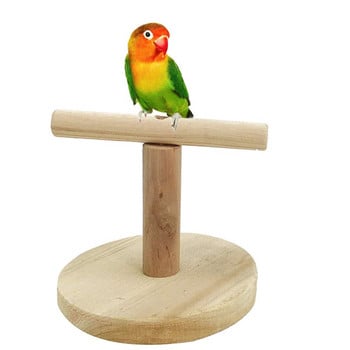 Parrot Stand Toys Bird Ξύλινη Επιτραπέζια Πέρκα Εκπαίδευση Πόδια Δάγκωμα λείανσης με νύχια Chew Office Bird Toy For Parrot Lovebirds