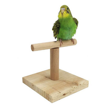 Parrot Stand Toys Bird Ξύλινη Επιτραπέζια Πέρκα Εκπαίδευση Πόδια Δάγκωμα λείανσης με νύχια Chew Office Bird Toy For Parrot Lovebirds