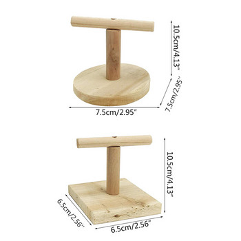 Parrot Stand Toys Bird Ξύλινη Επιτραπέζια Πέρκα Εκπαίδευση Πόδια Δάγκωμα λείανσης με νύχια Chew Office Bird Toy For Parrot Lovebirds