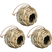 ΖΕΣΤΟ ! Φυσικό γρασίδι Straw Bird`s Nest Bird Cage Bird House Egg Cage Στολίδι προσομοίωσης αυλής εξωτερικού κήπου