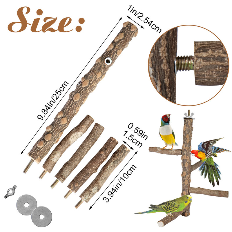Prirodno drvo Kućni ljubimac Papiga Sirovo drvo Vilica Stalak za grane Stalak Vjeverica Ptica Hrčak Grana Smuđevi Igračke za žvakanje Pribor za štapiće