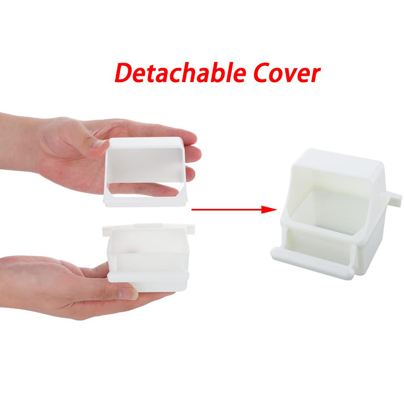 Papūgos maisto dėžutės tiektuvas Bijūnų paukščių perlų maisto puodelis paukščių narvelio maisto dėžutės priedai Starling paukščių narvelio priedai