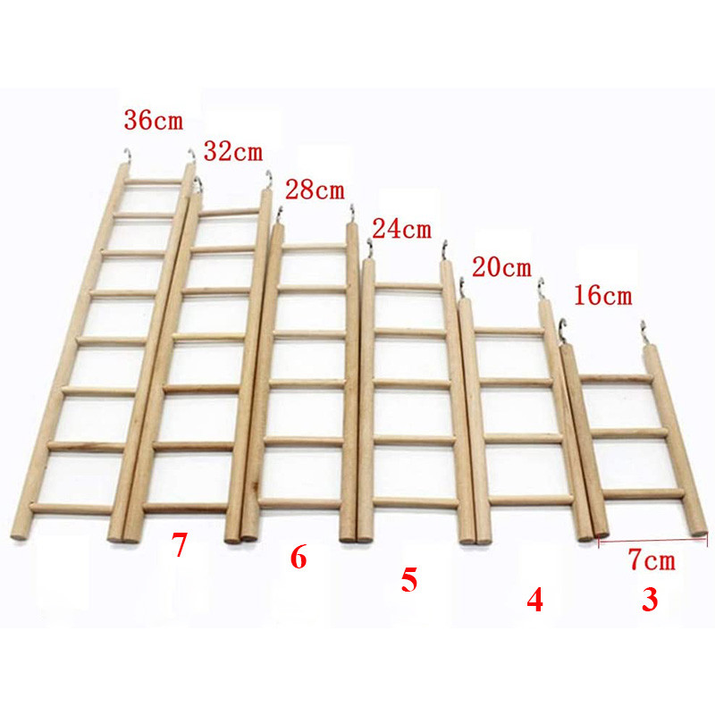 Papagaiļa koka kāpnes putnu rotaļlieta kāpšana putnu kāpnes Papagaiļa kāmja rotaļlietas skrāpēja rokdarbu putnu būra piekārts dekors