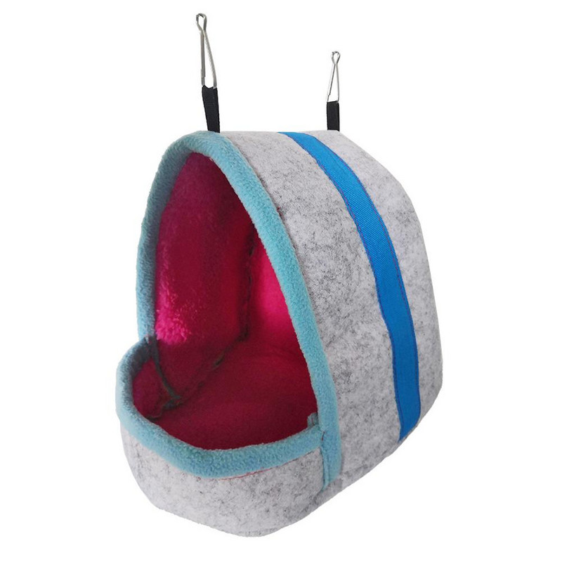 Ptice, zimska topla pamučna gnijezdo, vreća za spavanje s 2 kuke za papigu, hrčka, činčilu, vjevericu, ježa