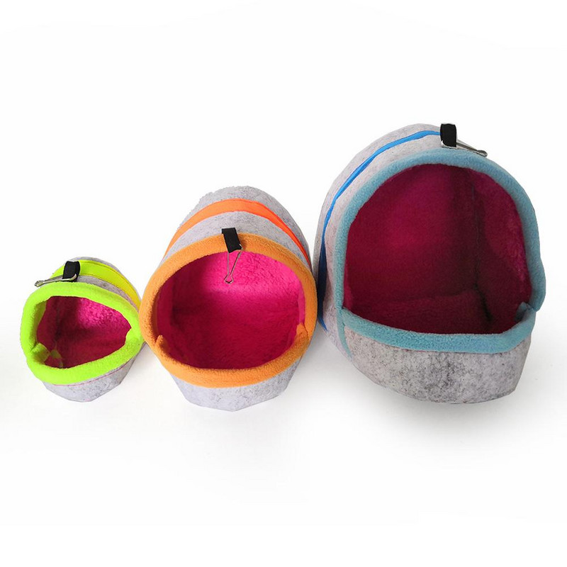 Ptice, zimska topla pamučna gnijezdo, vreća za spavanje s 2 kuke za papigu, hrčka, činčilu, vjevericu, ježa