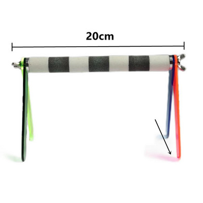 Suport de joacă pentru papagali de păsări, portabil, colorat, ușor de asamblat, biban de antrenament, consumabile pentru păsări pentru perusi Conure