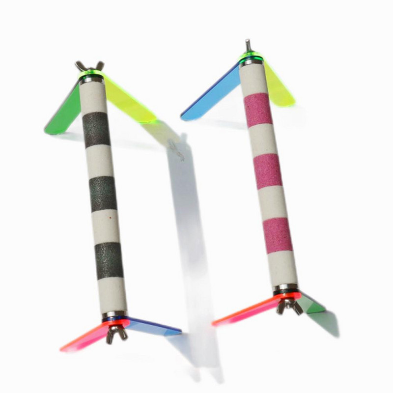 Suport de joacă pentru papagali de păsări, portabil, colorat, ușor de asamblat, biban de antrenament, consumabile pentru păsări pentru perusi Conure