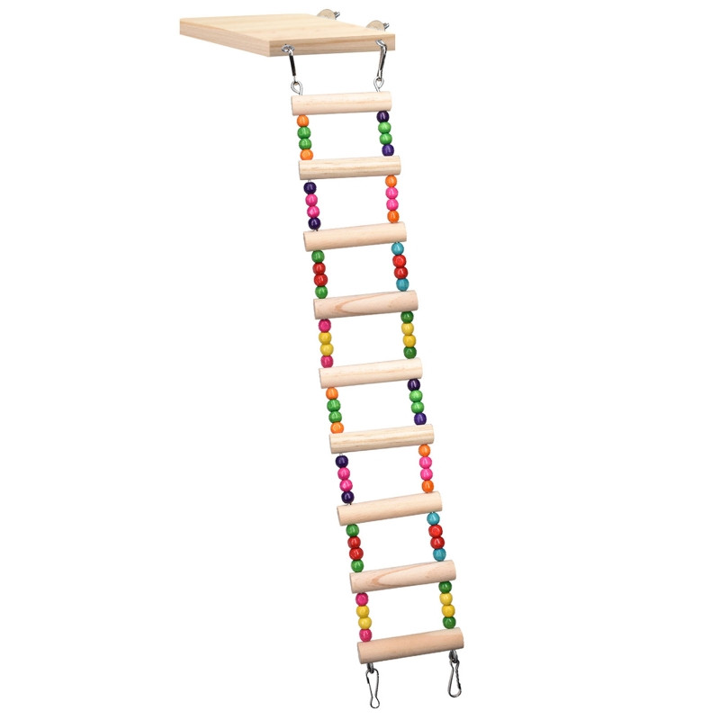 P82C Drvena papiga Hrčak Ljestve za penjanje Ljuljačka Set igračaka za igru Ptice Viseći most Vježba Smuđ Stalak Platforma Kavez za štakora
