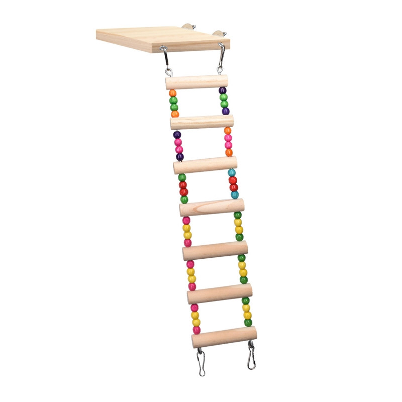 P82C Drvena papiga Hrčak Ljestve za penjanje Ljuljačka Set igračaka za igru Ptice Viseći most Vježba Smuđ Stalak Platforma Kavez za štakora