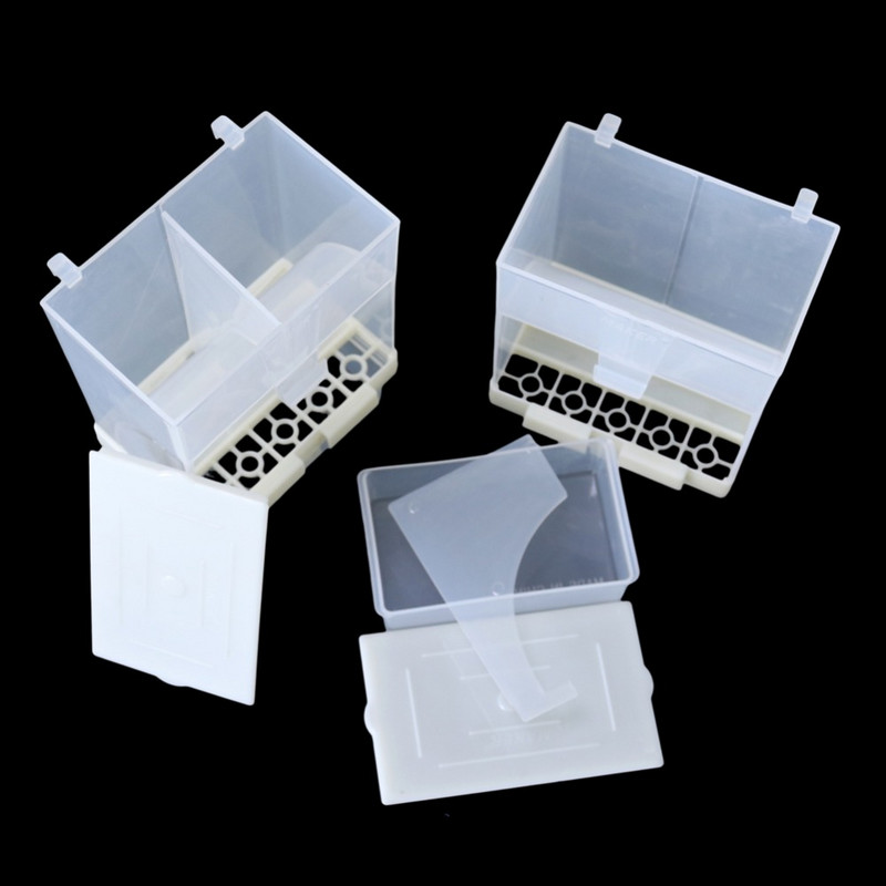 Plastična automatska hranilica za papige Kutija za hranjenje ptica Pribor za kavez za ptice Prevencija prskanja Hranilica za golubove 1 kom.