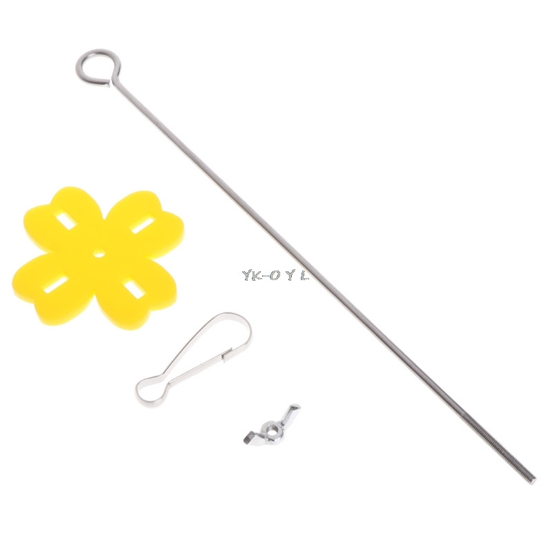 Βάση τροφής για πτηνά Ανοξείδωτο ατσάλι Parrot Τροφοδότης λαχανικών φρούτων Σουβλάκι για Finch Cockatiel Μεταλλικό κρεμαστό γάντζο