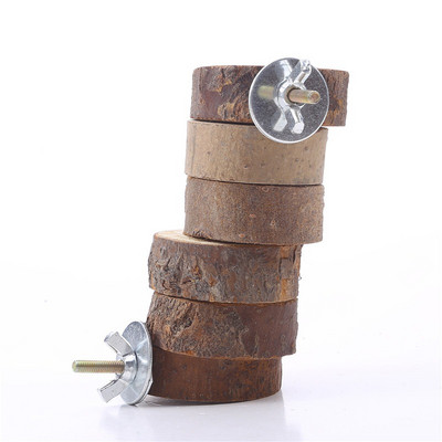 Jucărie de scară din lemn pentru hamster pentru cușcă 6/10 trepte Blocuri de alpinism din lemn pentru cobai, șobolan, arici, accesorii pentru cușcă pentru animale de companie mici