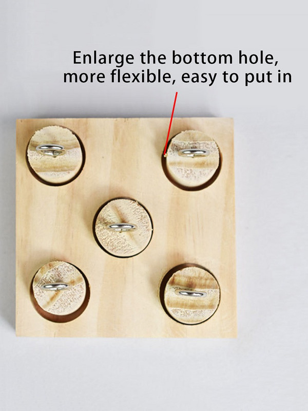 Putnu papagailis koka platformas plastmasas gredzens izlūkošanas apmācību košļāt izglītojošu mīklu rotaļlieta