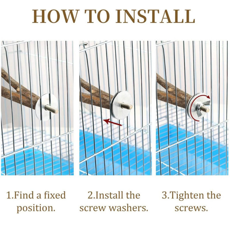 5 bucăți suport din lemn de biban de păsări baston de copac natural bară de cățărat în picioare jucării de șlefuit labe pentru accesorii cuști de păsări