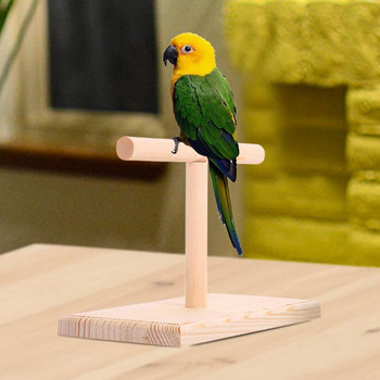 Hot Portable Wood Bird Parrot Stand Εκπαίδευση Spin Perch Stand Παιδική χαρά Πλατφόρμα Παιχνίδι Εφαλτήριο παιχνιδιών Parrot