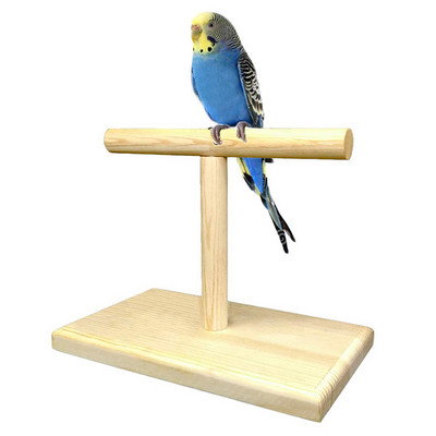 Hot Portable Wood Bird Parrot Stand Training Spin Perch Stand Playground Platform Toy Parrot toy трамплин