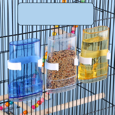 Birds Water Feeders Dispenser Αυτόματη τροφοδοσία πουλιών Parrot Canary Parakeet Cage Τροφή για πόσιμο φαγητό Αξεσουάρ για κατοικίδια