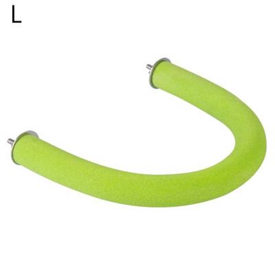 Papūgos ešerys medinis stovas paukščiams U formos nagų lakštai nagų šlifavimo narvelio žaislai