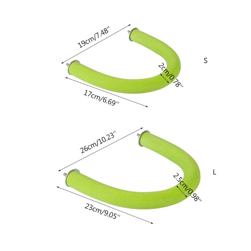 Papūgos ešerys medinis stovas paukščiams U formos nagų lakštai nagų šlifavimo narvelio žaislai