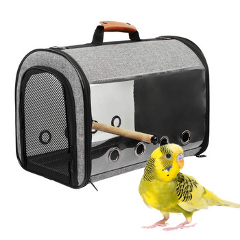 Πολυλειτουργική τσάντα ταξιδιού πουλιών με πέρκα Φορητή τσάντα μεταφοράς πουλιών κατοικίδιων ζώων, τσάντα μεταφοράς παπαγάλου που αναπνέει Μικρό κλουβί ταξιδιού