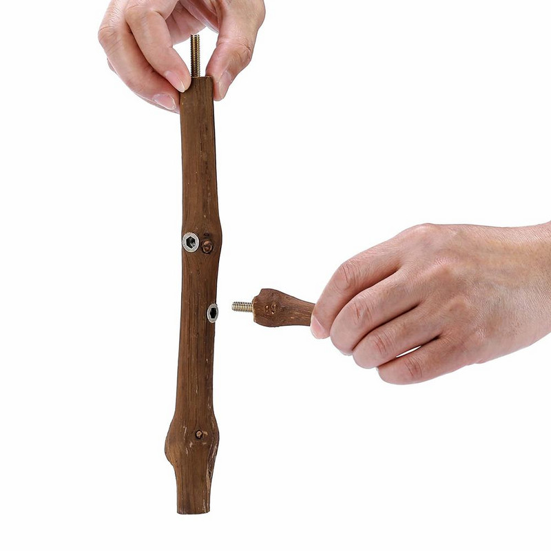 Parrot Natural Wood Perch Stand Chewing Toy Bird Cage Accessories For Parakeets Cockatiels Lovebirds Accessories