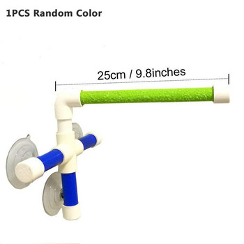 Стойка за папагал Полирана пръчка за птици Играчка Стойка за душ Поставка за принадлежности за баня Произволен цвят