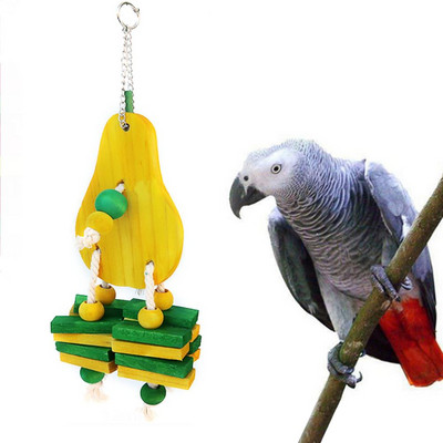 Set de jucării cu inele de stivuire papagal Behogar Antrenament pentru inteligență Inele de culoare pentru stivuire Joc de inele de papagal Ornament de bricolaj Jucărie de inel de papagal