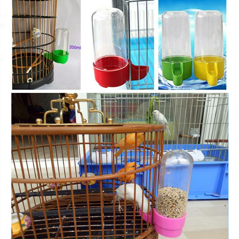 Hrănitor pentru păsări, 1 buc. Hrănire pentru păsări, hrănire cu apă, băutor automat pentru papagal, dozator pentru animale de companie, boluri pentru cușcă pentru papagal pentru animale de companie