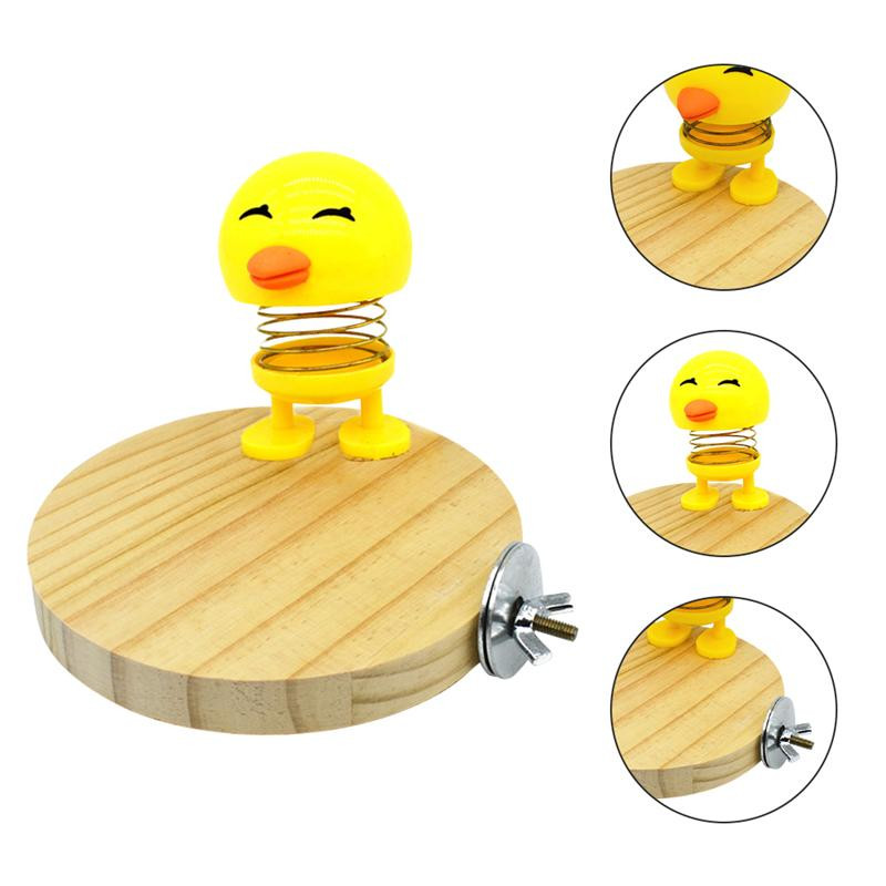 Naminių paukščių stovas papūgos žaislas kramtomas žaislas naminių paukščių kramtymo treniruotės Juokingas medinis stovas paukščių narvas sėdimos platformos narvelis