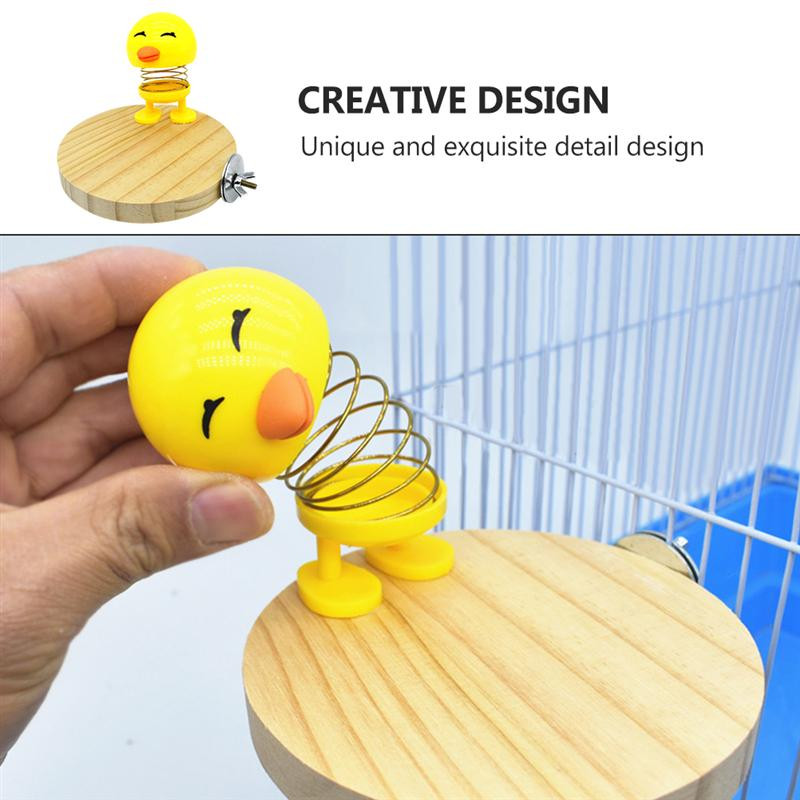 Naminių paukščių stovas papūgos žaislas kramtomas žaislas naminių paukščių kramtymo treniruotės Juokingas medinis stovas paukščių narvas sėdimos platformos narvelis