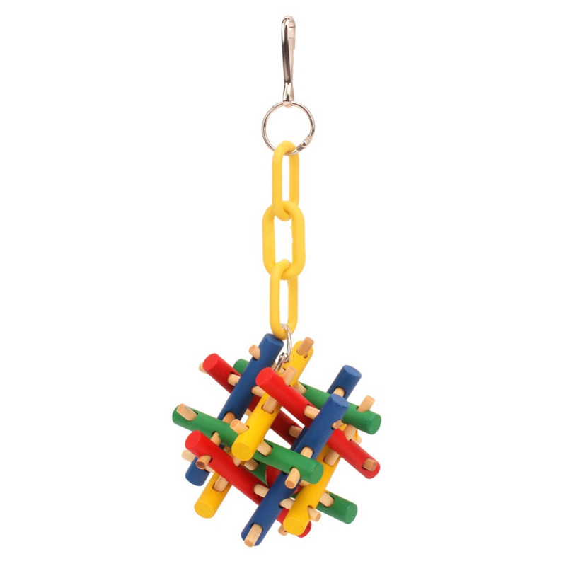 Paukščių žaislai Afrikos pilkajai papūgai kamuoliukų priedai Ešerio papūgos papūgėlės narvelio dekoravimas grasparkieten speelgoed