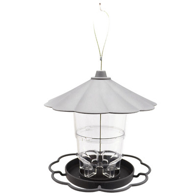 Αυτόματη τροφοδοσία πουλιών μεγάλης χωρητικότητας Κρεμαστά τροφοδότες νερού Wild Bird Δίσκος οροφής με θέα στον εξωτερικό κήπο Διακόσμηση αυλής