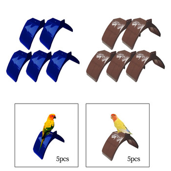 5x Ανθεκτική βάση στήριξης περιστεριών Πλαίσιο αξεσουάρ κλουβιού ράφι Φορητό εύχρηστο κρεμασμένο περιστέρι για περιπέτεια πουλιών Cockatiel