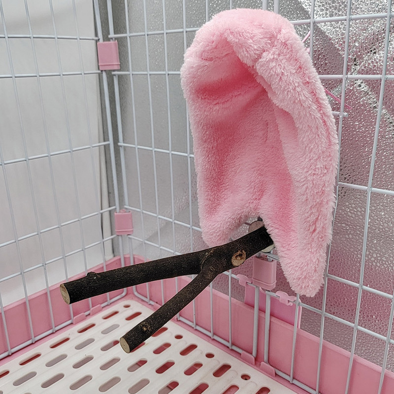 Cuib de șal de păsări de pluș pentru încălzire cort suspendat pentru animale de companie, agățat rezistent la vânt, cald, cuib de dormit pentru păsări, provizii pentru păsări pentru animale de companie