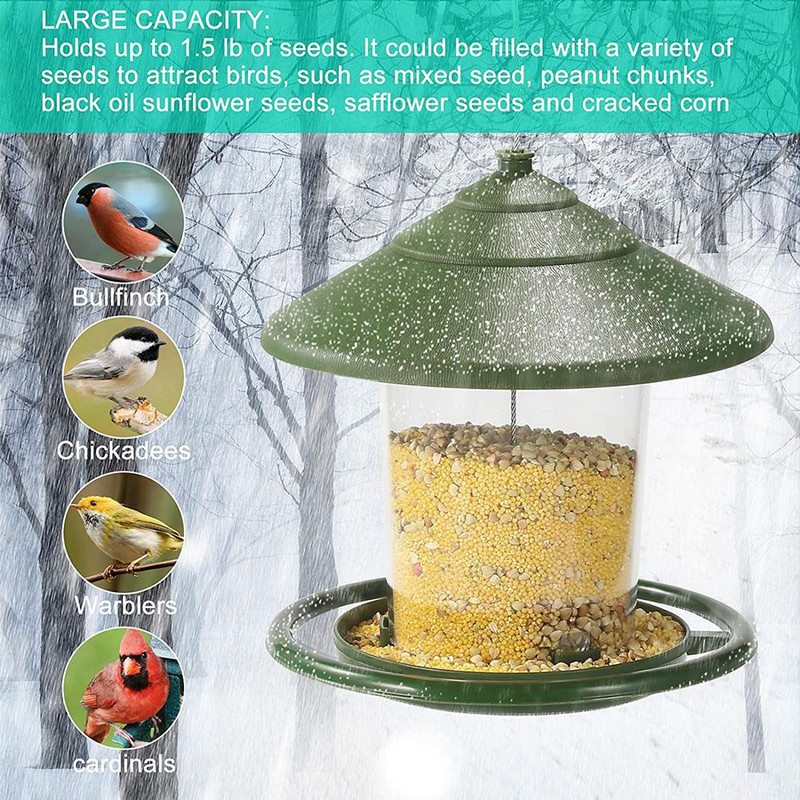 Kreativna automatska hranilica za ptice Vanjska viseća hranilica za divlje ptice Pribor Zalihe za vanjsko uređenje vrta i dvorišta