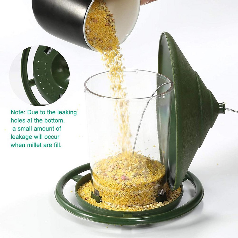 Kreativna automatska hranilica za ptice Vanjska viseća hranilica za divlje ptice Pribor Zalihe za vanjsko uređenje vrta i dvorišta