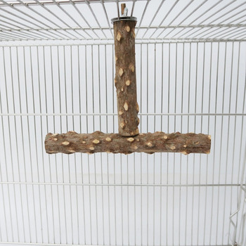 Дървена стойка за птици Моларна играчка Костур Естествено диво дърво Пръчка Стояща лента за катерене Играчка за смилане на лапи за клетки за птици Аксесоари