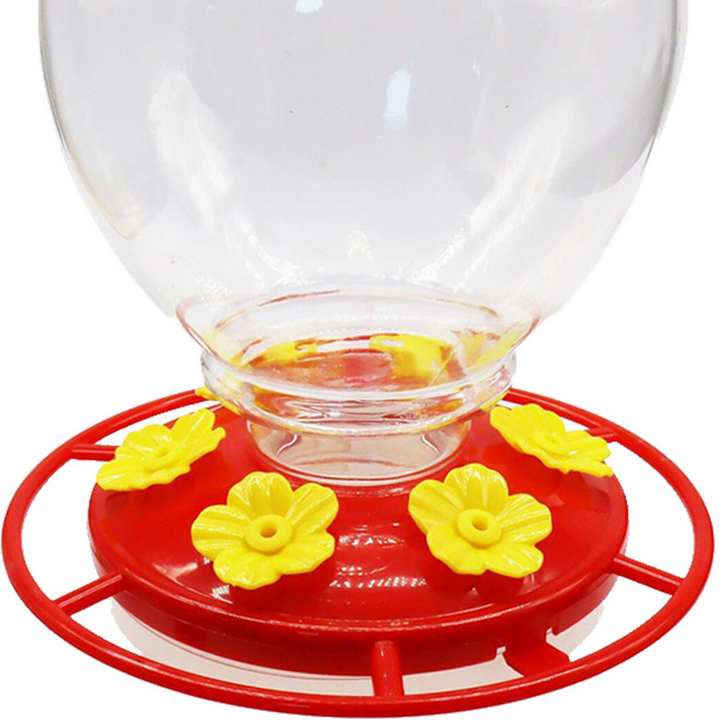 Hrănitor de apă pentru păsări Cârlig de agățat Hrănitor de flori pentru colibri Dozator de adăpatori pentru hrănire pentru grădină în aer liber Decor pentru animale de companie