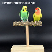 Παπαγάλος επιτραπέζιο ράφι δέρμα τίγρης Ξουανφένγκ εκπαιδευτικές δεξιότητες παιωνίας διαδραστικό ράφι πουλιών πιπεριά ξύλινο παιχνίδι χειρός τάισμα πουλιών