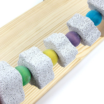 Дървена платформа за кацалки за птици Домашни любимци Естествени играчки за дъвчене Здраве Клетка Аксесоари за хамстер джудже