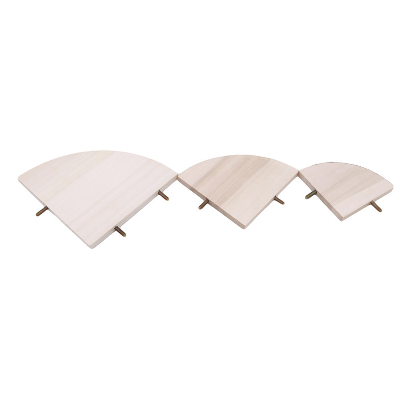 Jauns mājdzīvnieku putnu papagailis koka platformas kronšteins, rotaļlieta kāmja ventilatora zars, kas novietots putnu būra rotaļlietai 3 izmēra mājdzīvnieku piederumi