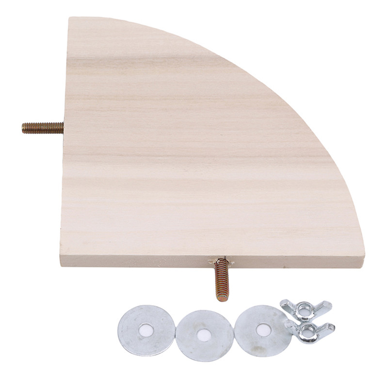 Jauns mājdzīvnieku putnu papagailis koka platformas kronšteins, rotaļlieta kāmja ventilatora zars, kas novietots putnu būra rotaļlietai 3 izmēra mājdzīvnieku piederumi