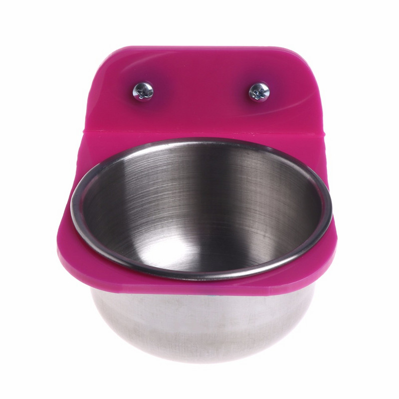 Lindude papagoi söötja roostevabast terasest toit vesi söötmiskauss konteiner lindude söötja kastidele puuridele Coop papagoid lemmikloomade allasõidulaev