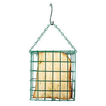 Υπαίθριο πράσινο τετράγωνο ψωμί Block Bird Feeder Συσκευή τροφής πουλιών Suet Feeder Bird Cage