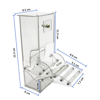 1 τεμ. Feeder Bird Automatic Feeders Bird Food Ontainer Bird Food Feeders for Pigeons Parrot Starling Pet Birds Feeders