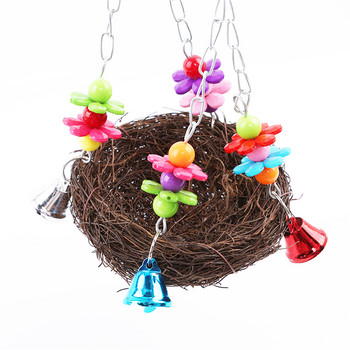Handcraft Bird Nest Toys For Birds Parrots Play Bite Climb Bird Swing Παιχνίδι Pet Birds Supplies